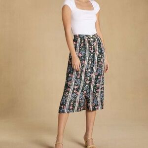 Rouje size 38 Floral Button Down Midi Skirt